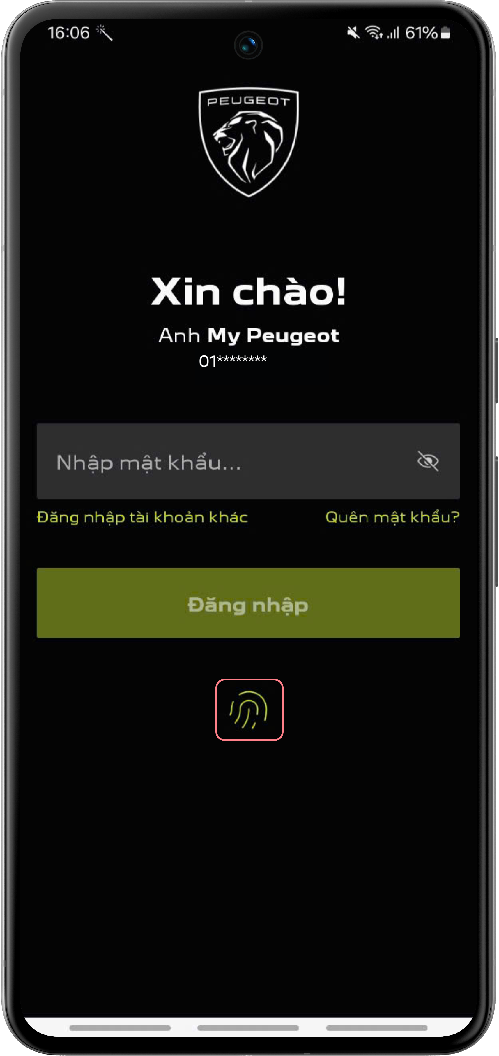 OTP quên mật khẩu