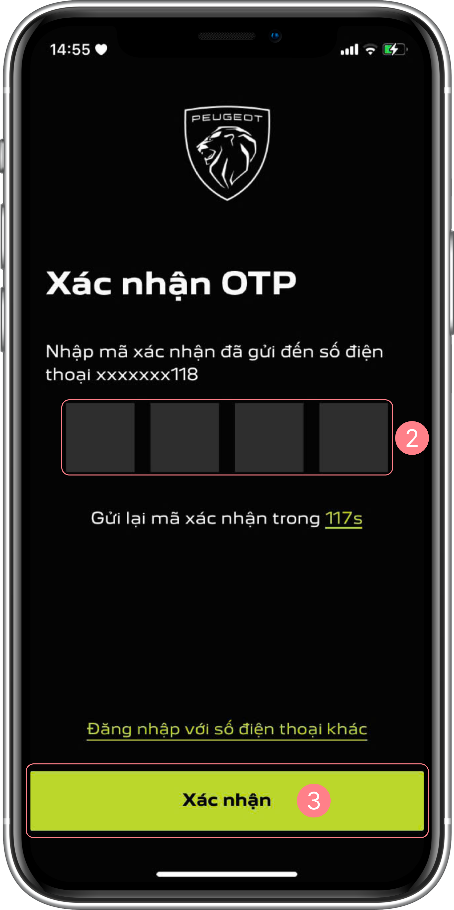 OTP quên mật khẩu